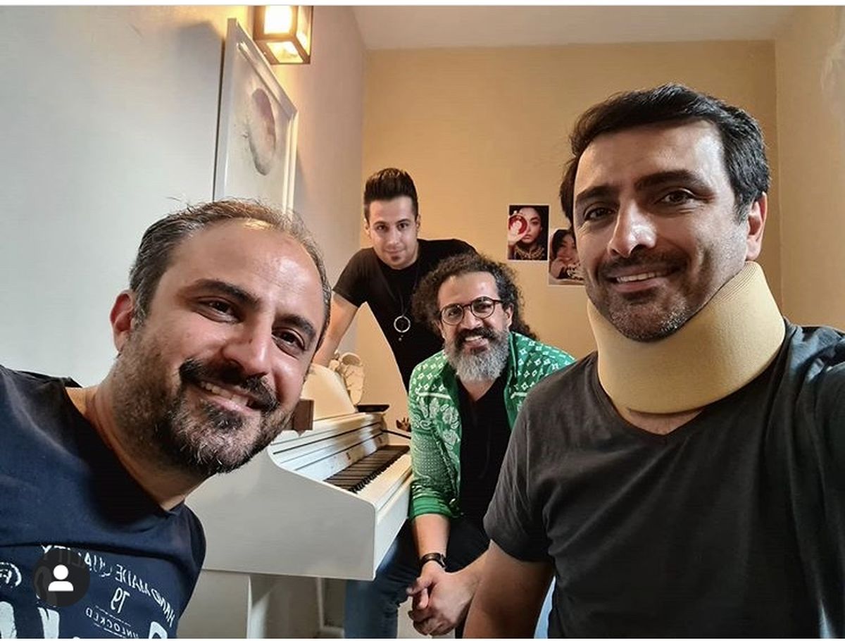 گردن آسیب دیده بازیگر مشهور + عکس