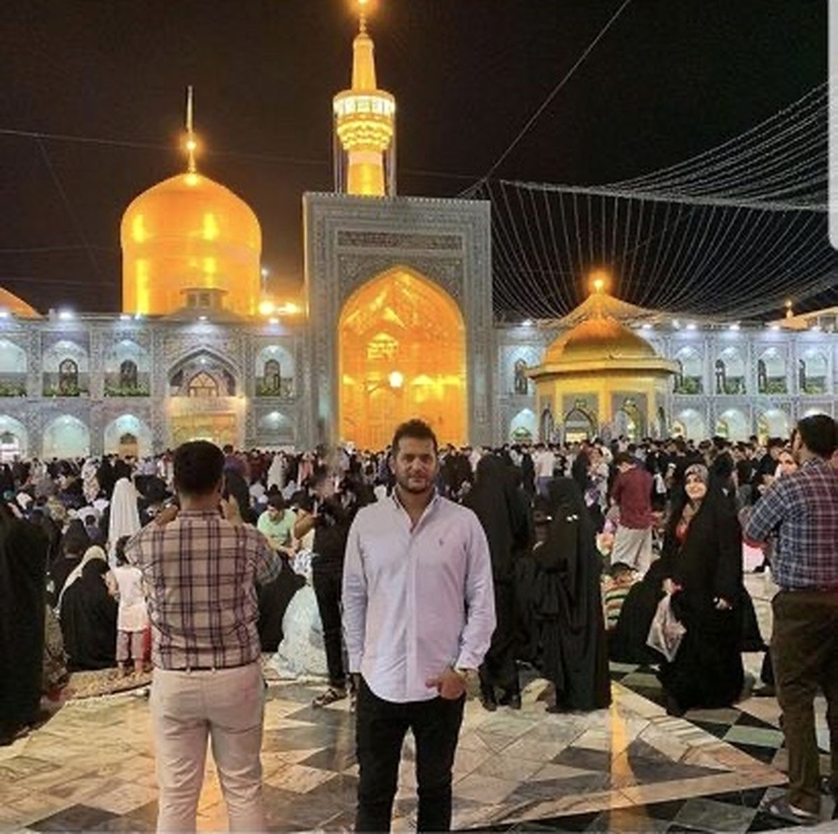 زیارت سیاوش خیرابی در مشهد + عکس
