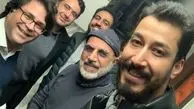 سلفی بهرام افشاری با دوستانش + عکس
