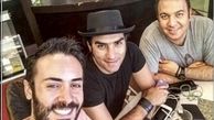 علی اوجی در کنار بازیگر و خواننده مشهور + عکس