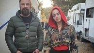 حسام منظور و خانم بازیگر ترکیه ای در پشت صحنه مست عشق + عکس