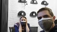فاطمه هاشمی و همسرش در یک رستوران + عکس
