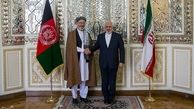 دیدار رئیس شورای عالی صلح افغانستان با ظریف
