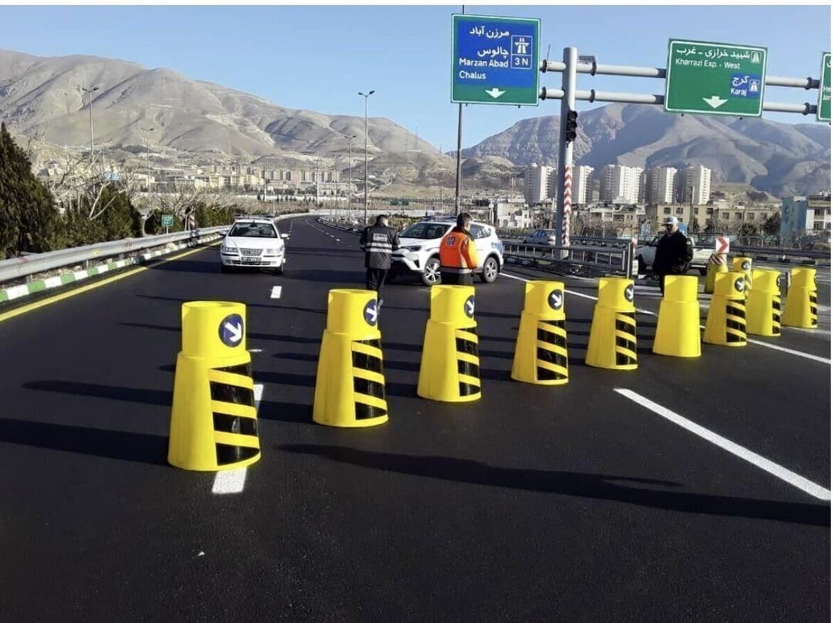 باران جاده چالوس را مسدود کرد