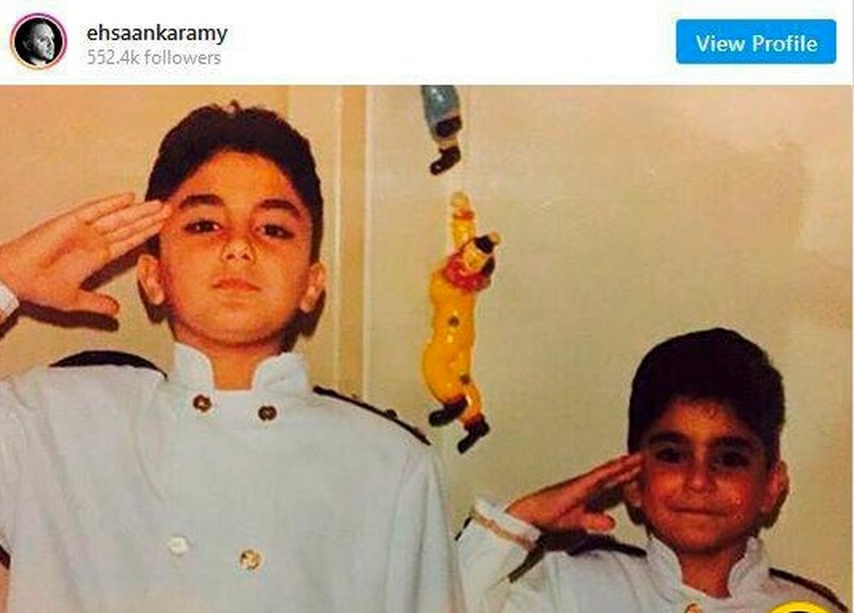 کودکی بامزه آقای مجری ممنوع التصویر+عکس