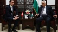 دیدار وزیر خارجه اتریش با محمود عباس