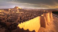 تخریب بخشی از ارگ بم