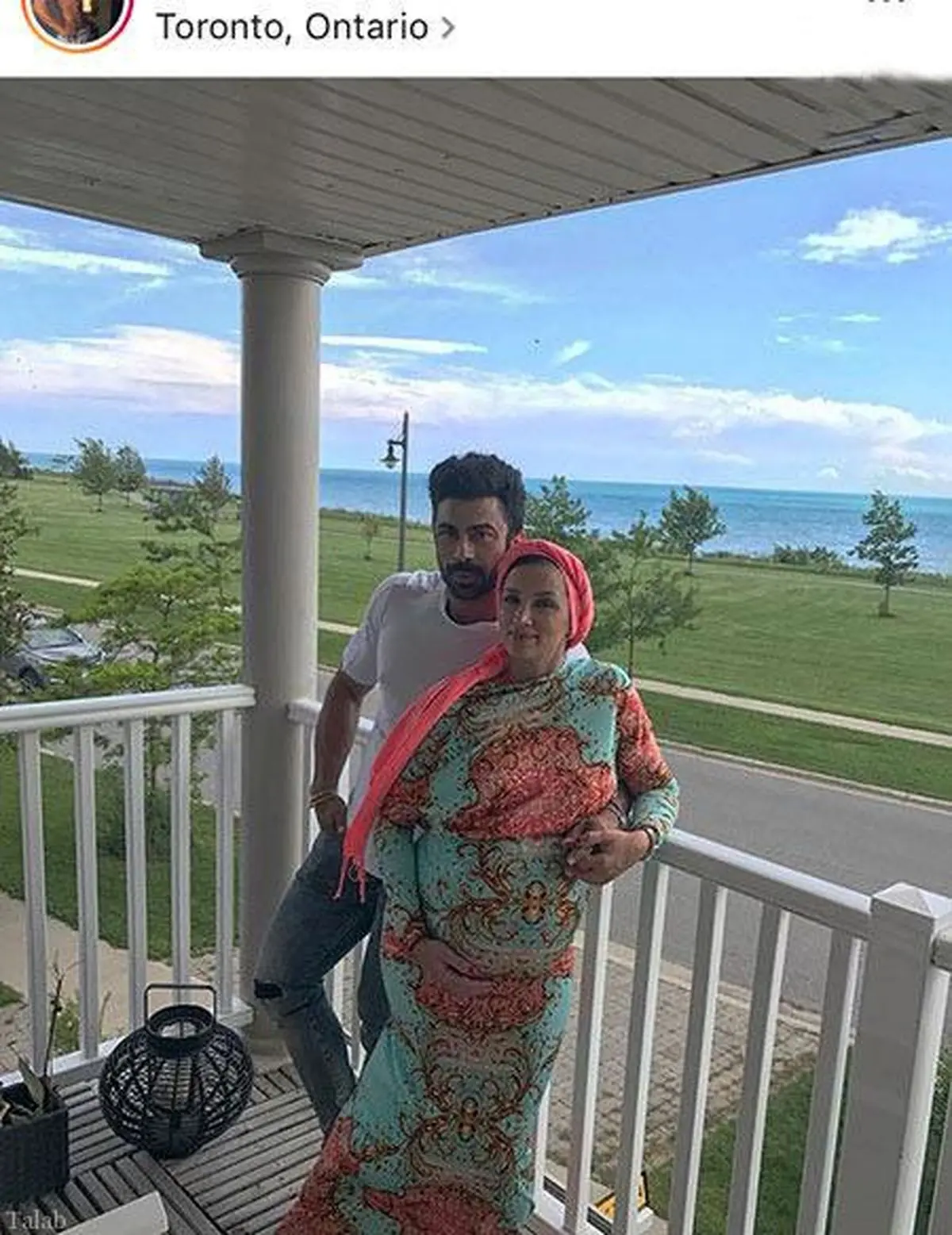 روناک یونسی و همسرش در ساحل زیبای کانادا+عکس