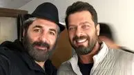 پژمان بازغی در کنار بازیگر روزگار جوانی + عکس