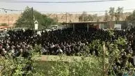 پیکر ملیکا ی 8 ساله با حضور گسترده مردم در هفتگل تشییع شد