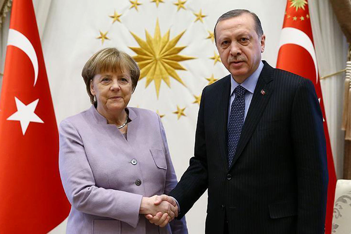 اردوغان و مرکل بر حفظ تمامیت ارضی سوریه تاکید کردند