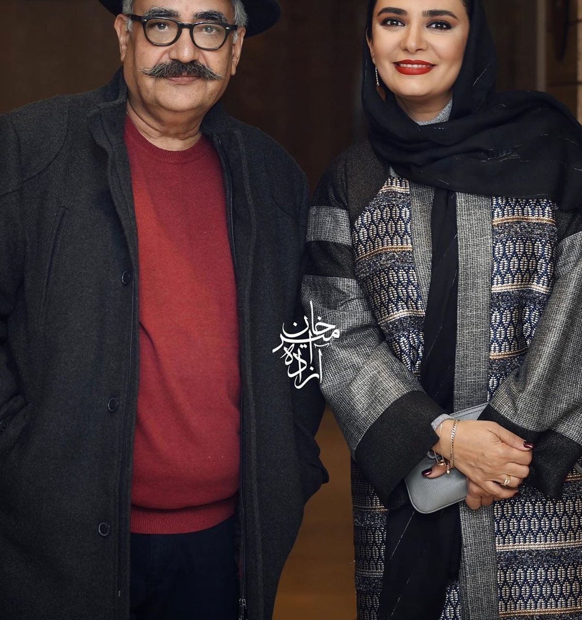 لیندا کیانی با آقای کارگردان معروف