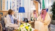 وزیر دفاع فرانسه با پادشاه عربستان دیدار کرد