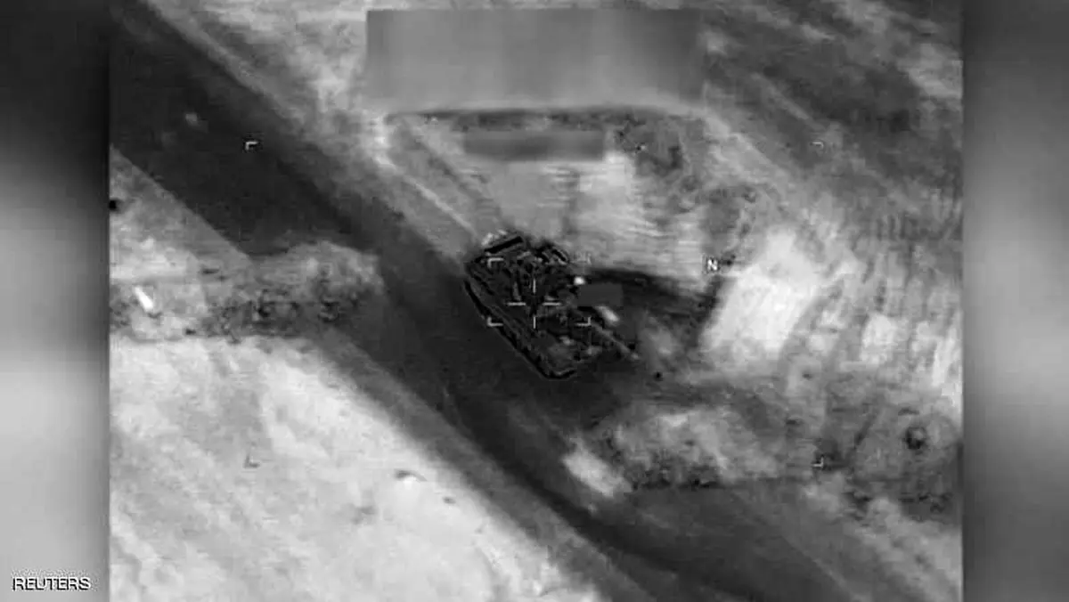 آمریکا یک تانک روسی را منهدم کرد/عکس