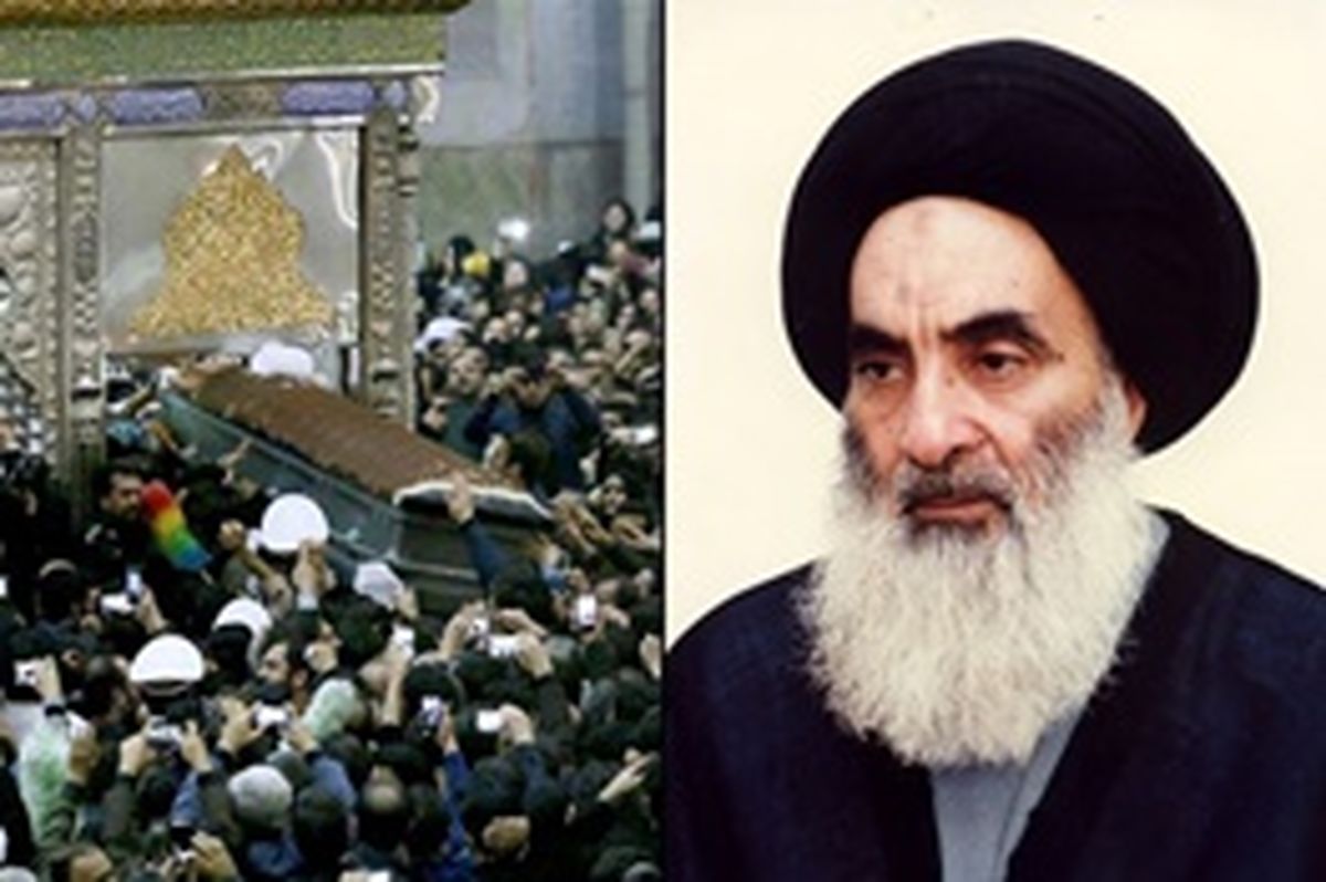 تسلیت آیت‌الله‌العظمی سیستانی برای درگذشت آیت‌الله هاشمی