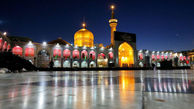 حرم مطهر امام رضا(ع) در شب عاشورا