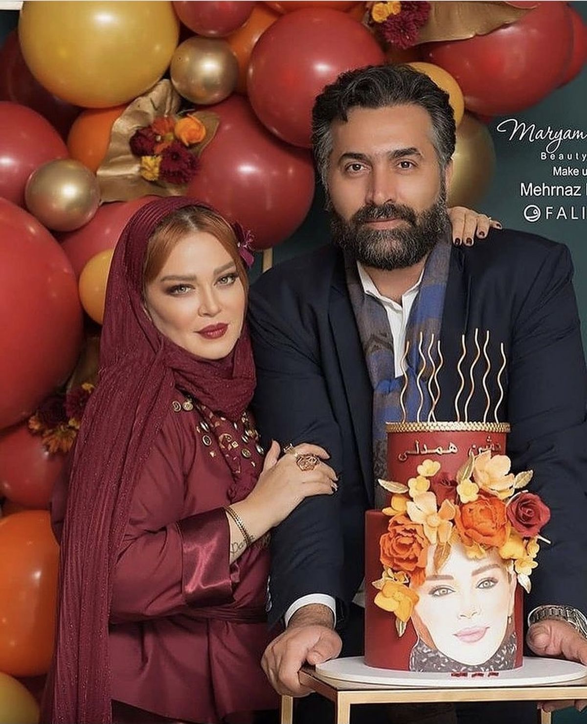 عاشقانه ای دیگر از خانم ‌بازیگر و‌همسرش + عکس