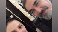 رویا میرعلمی در کنار کمدین مشهور + عکس