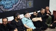 اکبر عبدی و امیر نوری در هیئت ریحانه الحسین/عکس