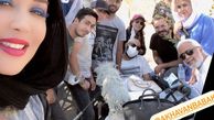 سارا منجزی پور در جمع همکارانش + عکس