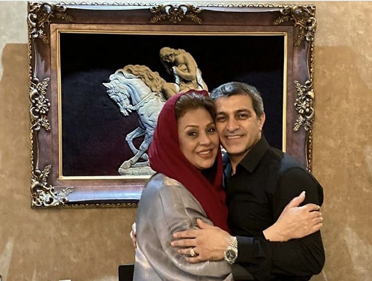 نسرین مقانلو و برادرش + عکس