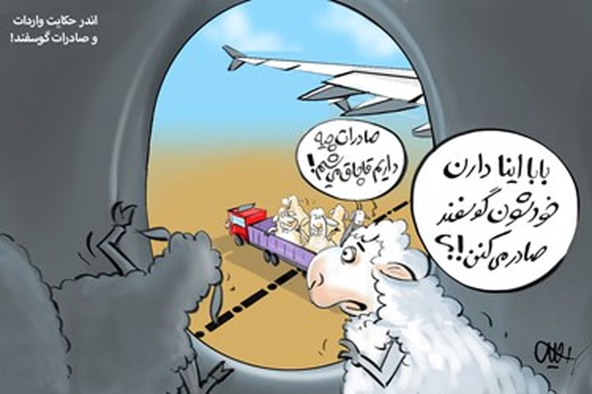 کاریکاتور/رقابت دولت در واردات و صادرات دام زنده با قاچاقچیان! 