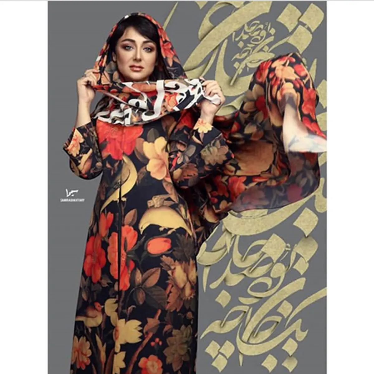 مانتو خاص و گل مرغی ویدا جوان+عکس
