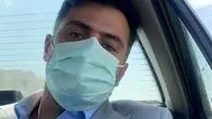 علی ضیا در تاکسی + عکس