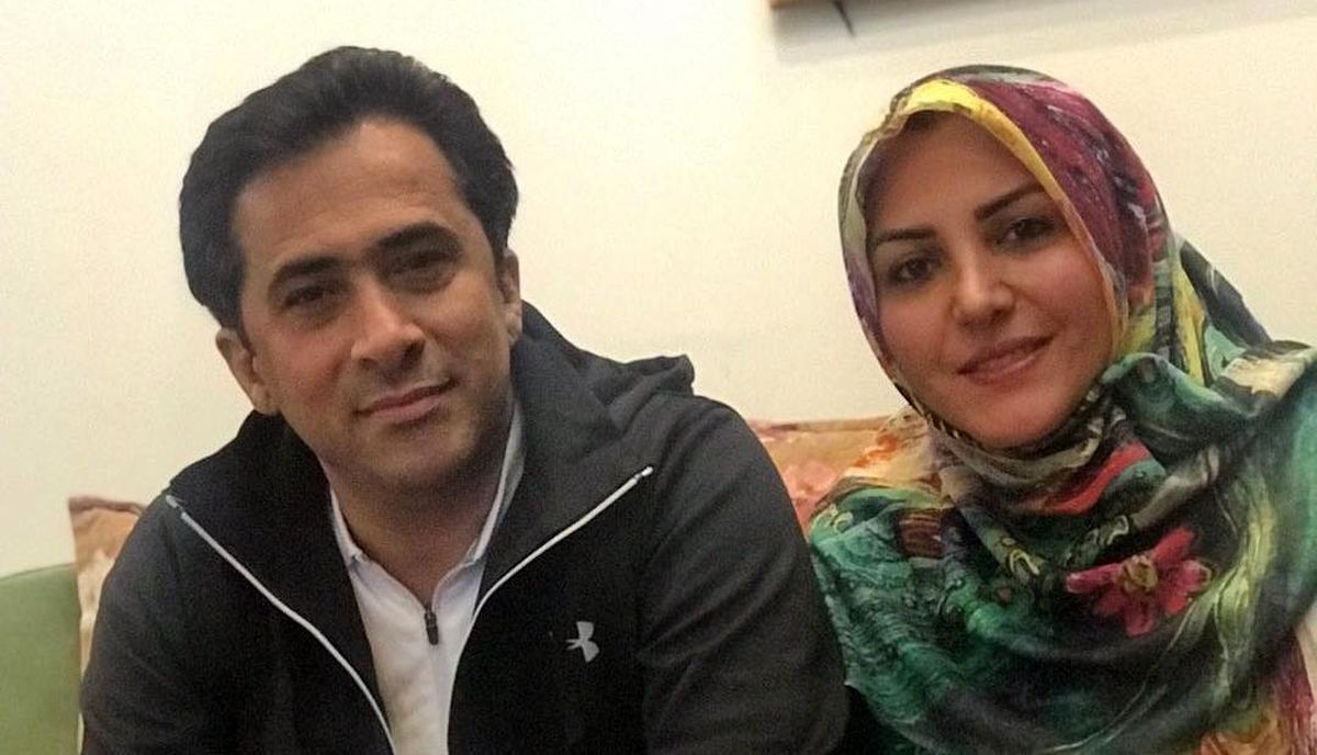 المیرا شریفی‌مقدم و همسرش پای سفره هفت سین