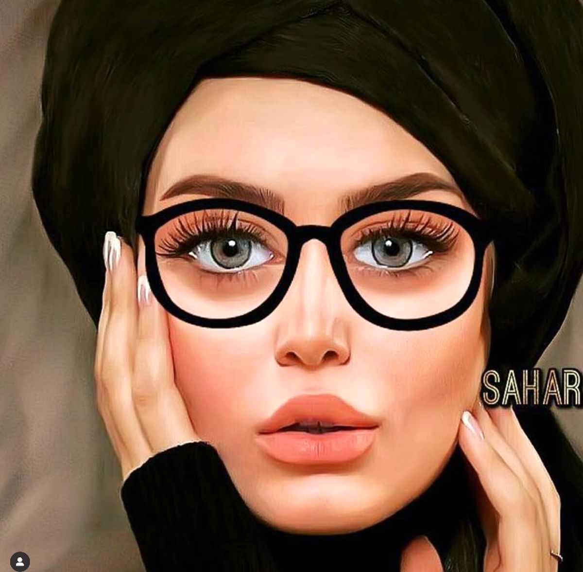 عکس کارتونی زیبا از سحر قریشی