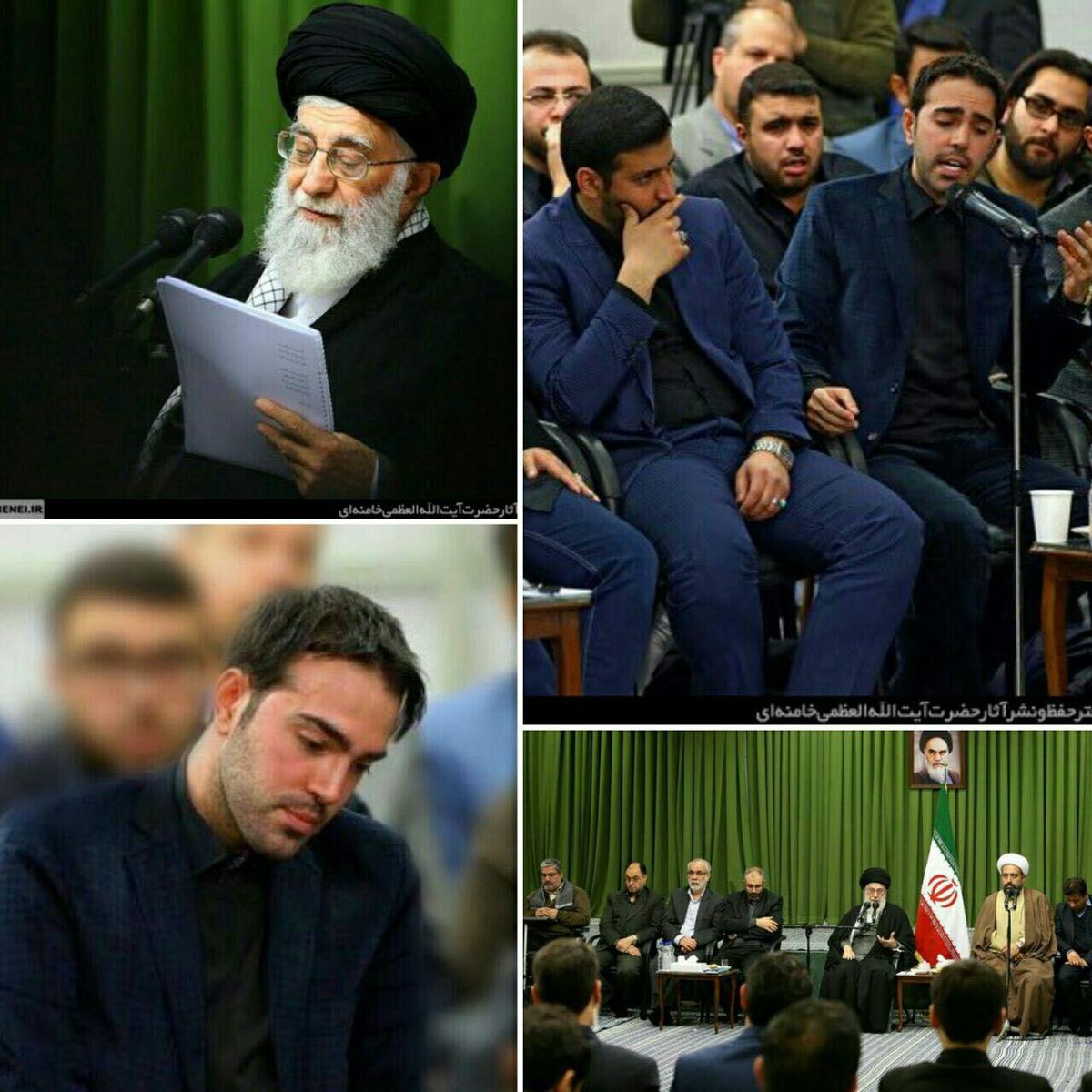 شاعری که در محضر مقام معظم رهبری مورد تحسین واقع شد!