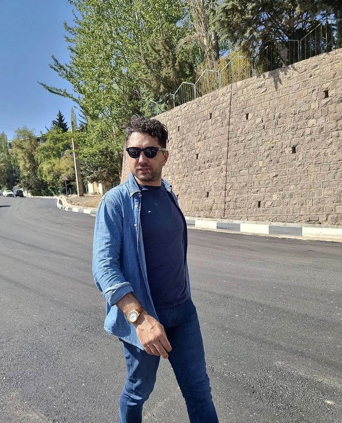 تیپ بهرام رادان در خیابان های تهران + عکس