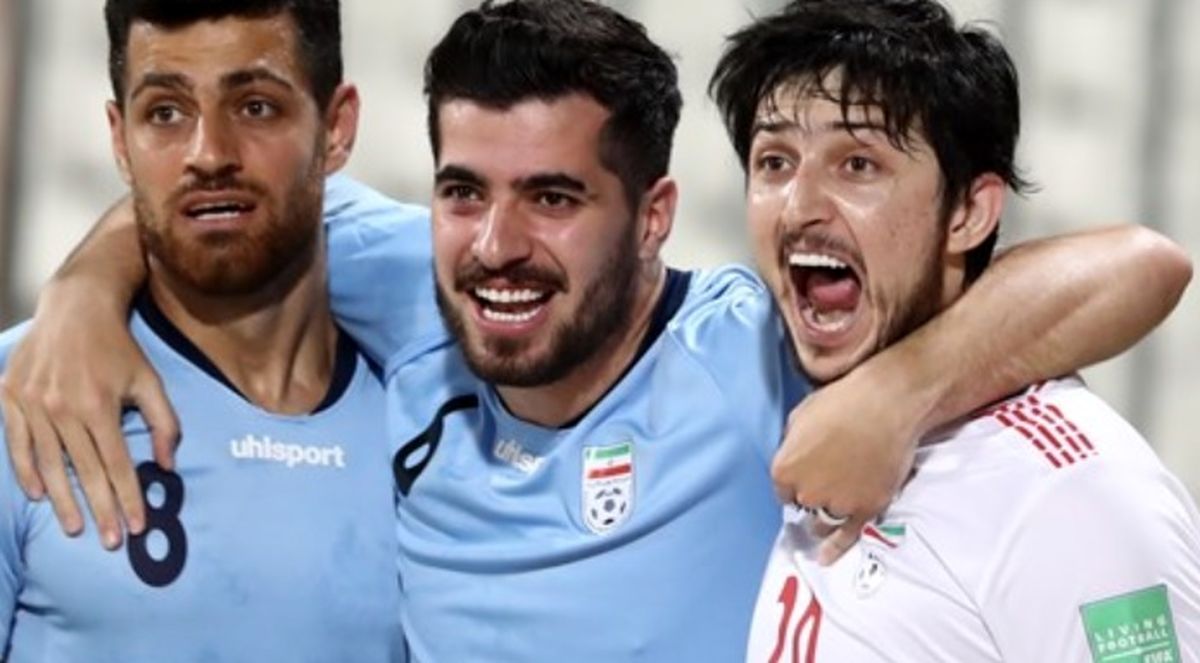 گل اول ایران به بحرین توسط سردار آزمون +فیلم