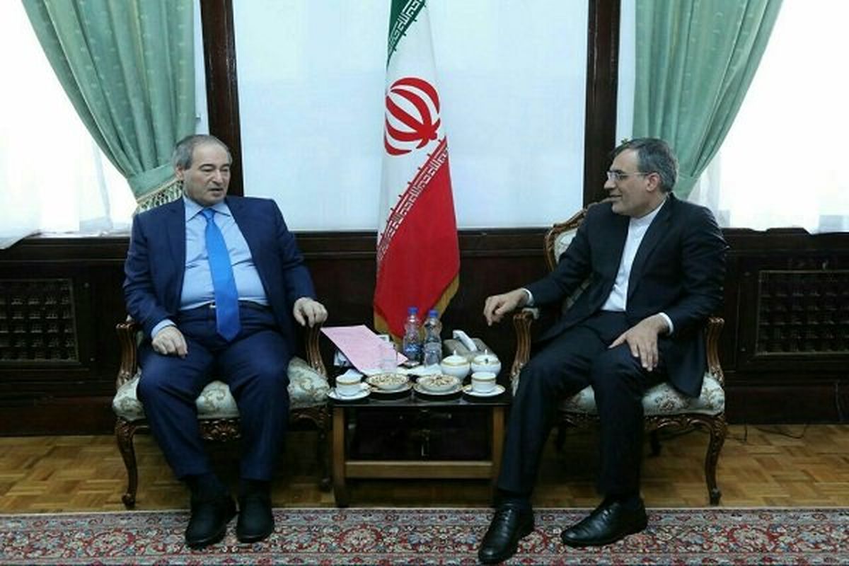 دیدار قائم مقام وزیر امور خارجه سوریه با جابری انصاری 