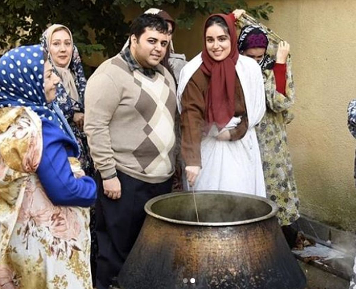هانیه غلامی پای دیگ نذری