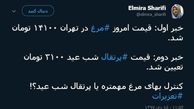 توئیتر::کنترل بهای مرغ مهمتراست یا پرتقال شب عید؟!