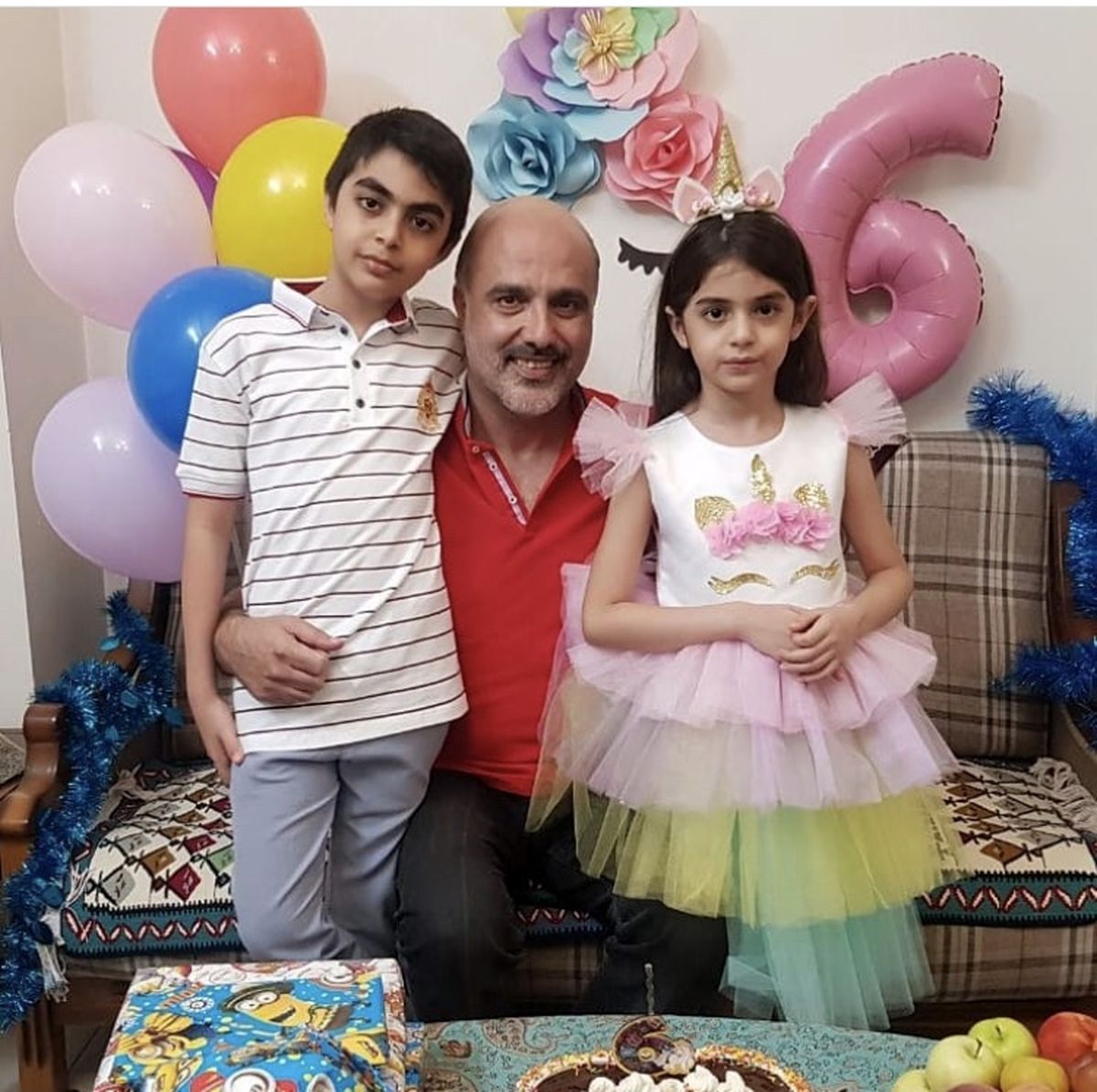 سعید داخ در تولد برادرزاده هایش + عکس