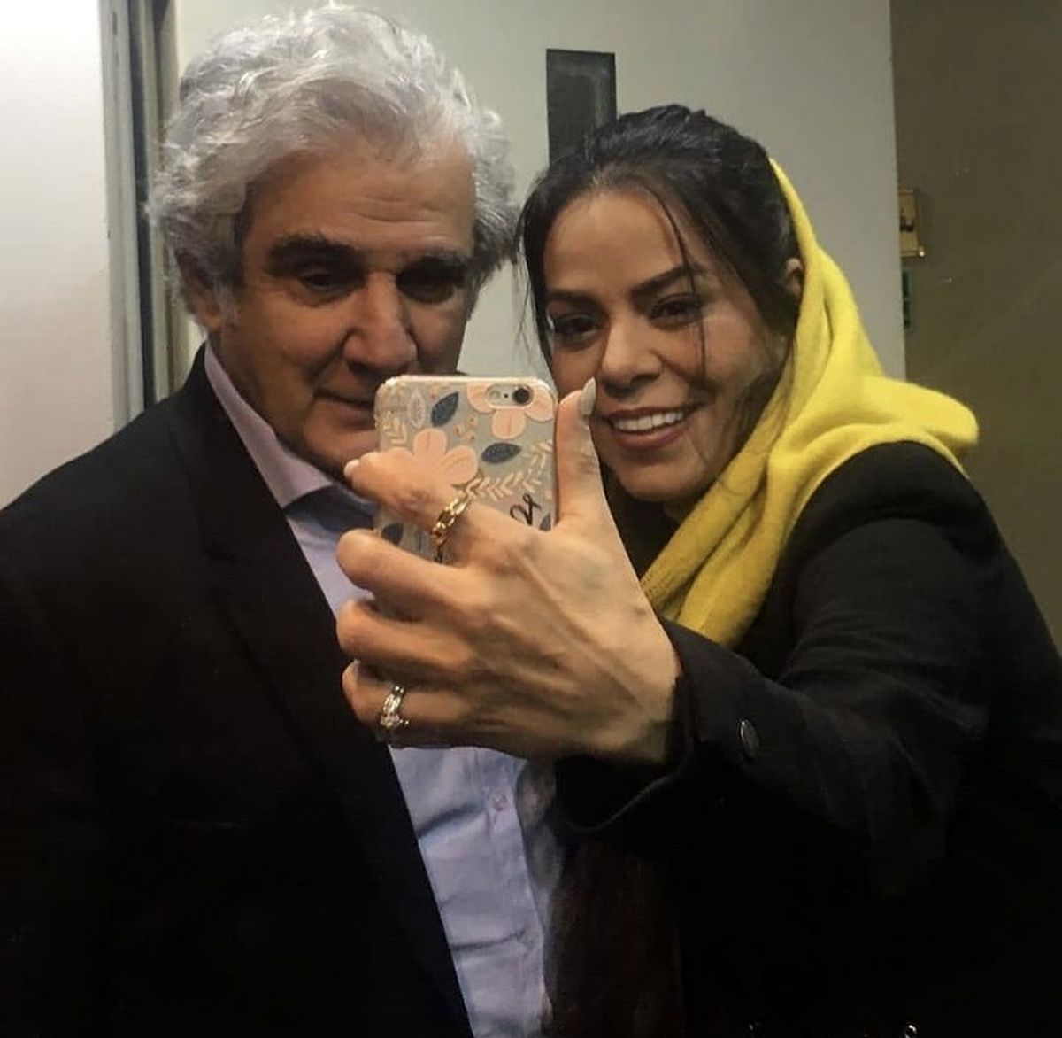 مهدی هاشمی در کنار زن دومش + عکس
