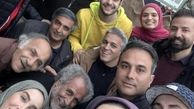 سلفی الهام پاوه نژاد با همکارانش + عکس