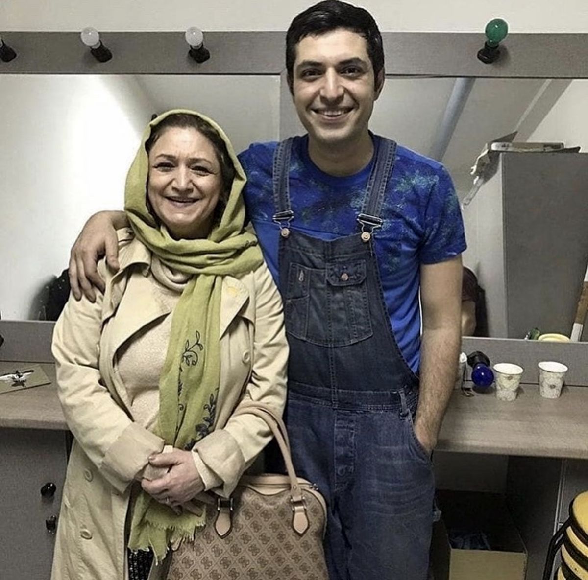 اشکان خطیبی و مادرش + عکس