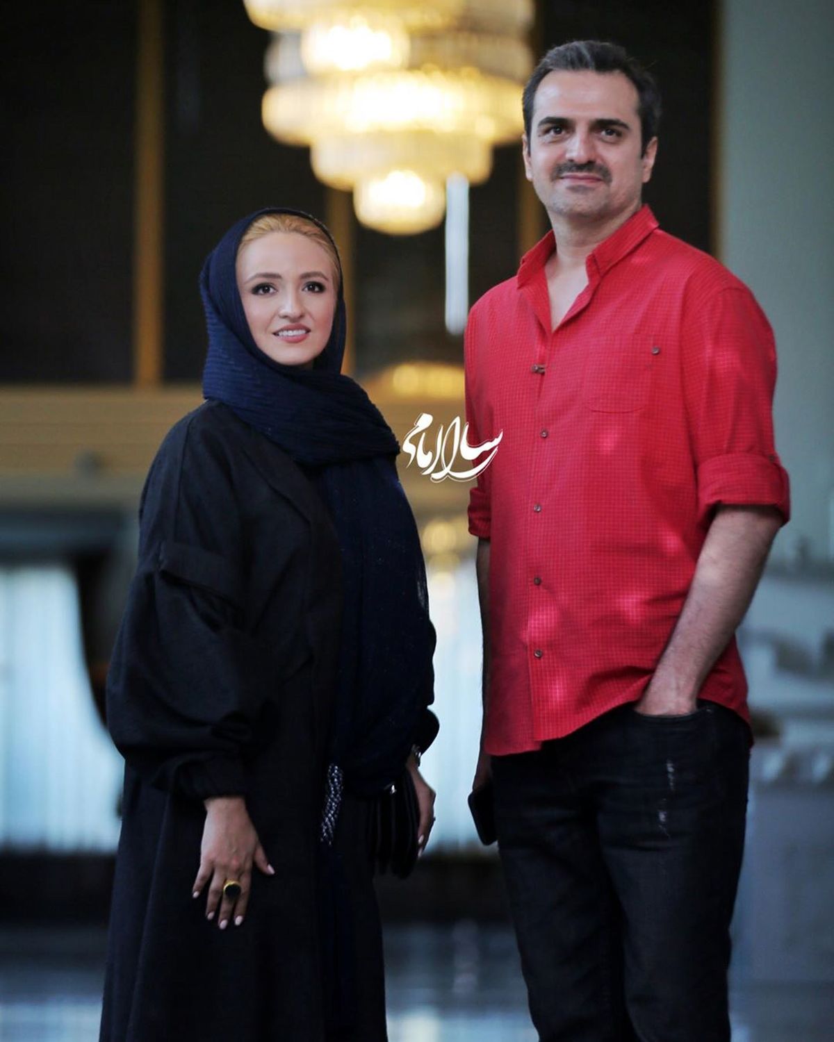 عکس گلاره عباسی با همسر شبنم مقدمی