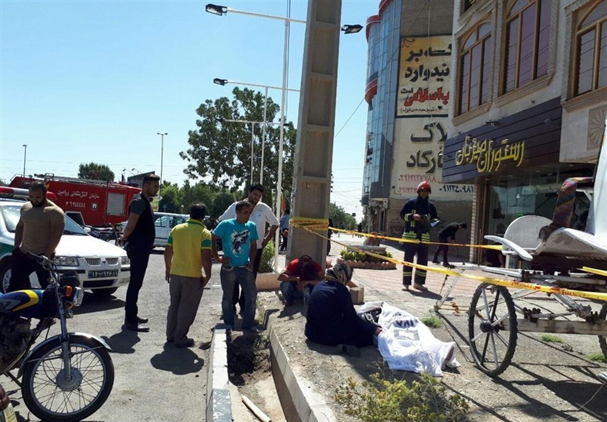 مرگ پسر جوان بر اثر برق‌گرفتگی+ تصاویر