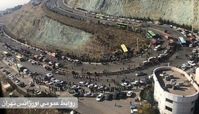 عکس هوایی از محل واژگونی مرگبار اتوبوس دانشجویان 