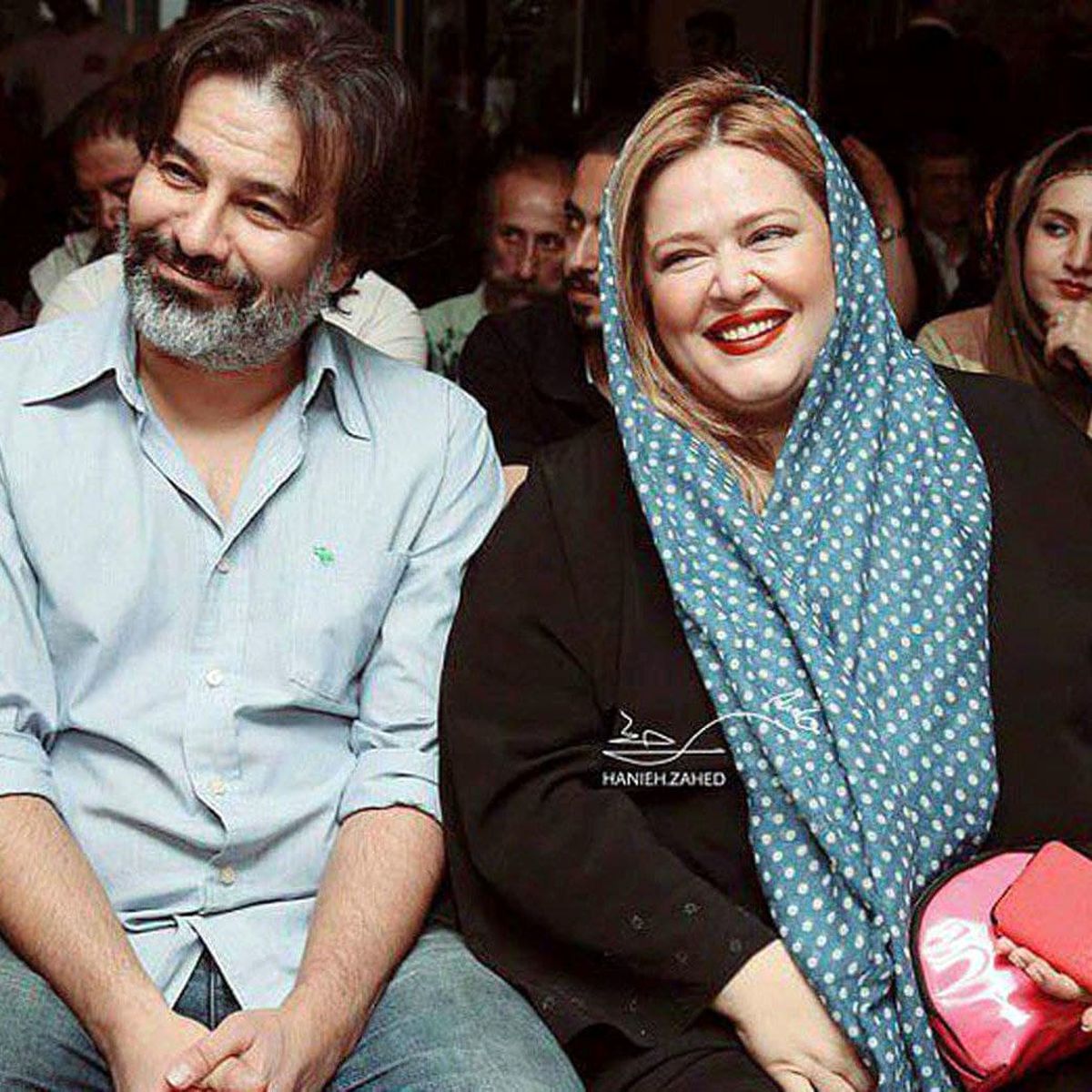 چهره فرسوه شده پیمان قاسم خانی در کنار بهاره رهنما