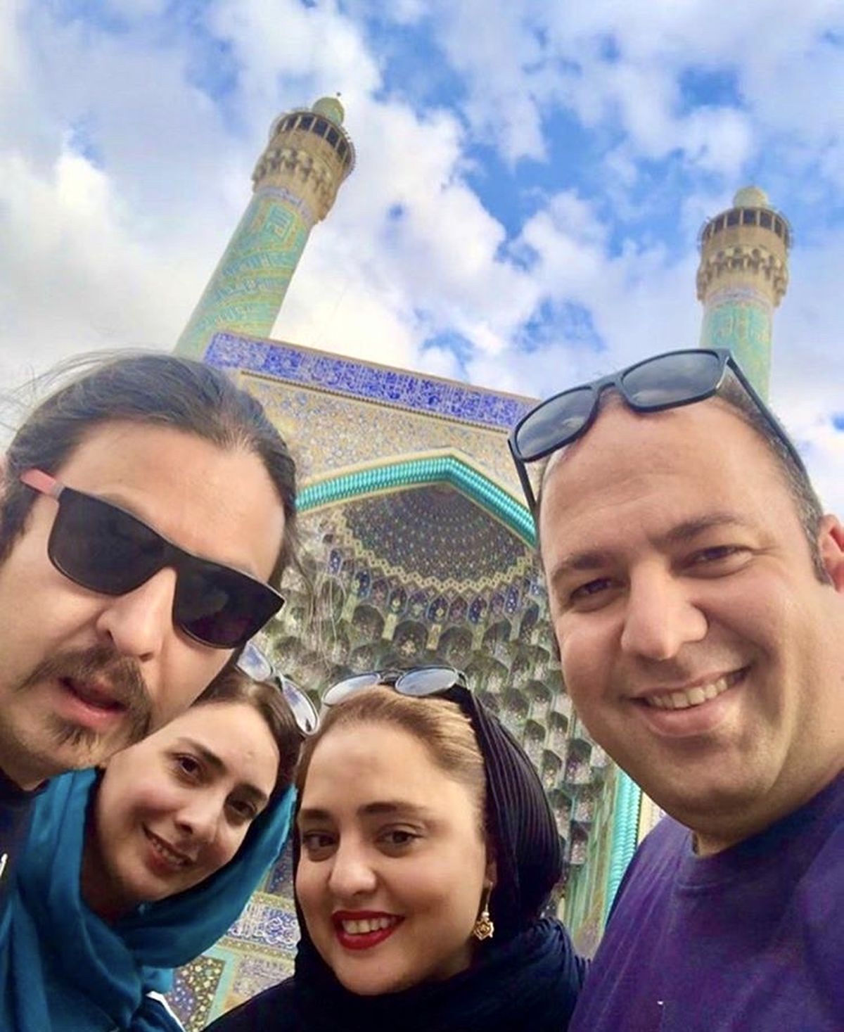 علی اوجی و نرگس محمدی در سفر + عکس