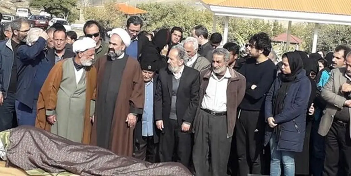 خاکسپاری بزرگ پدرشوهر لیلا حاتمی+عکس