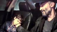 هادی حجازی فر و پسرش در ماشین + عکس