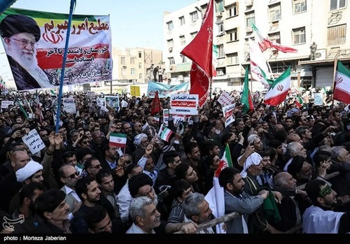 راهپیمایی عظیم شکوه وحدت در اهواز (عکس)