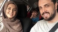 پدرام کریمی و خانواده اش در ماشین + عکس