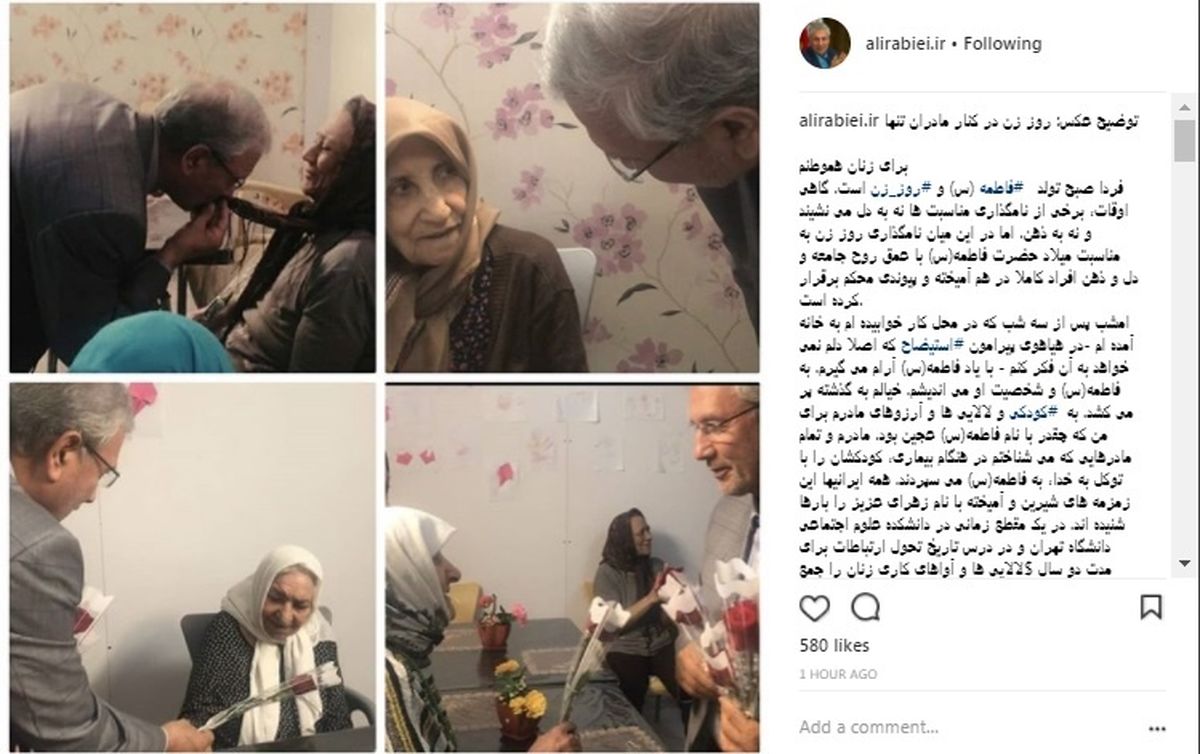 عکس|سردار سلیمانی بر سر مزار مادر